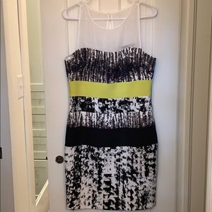 BCBG Mesh Yoke Dress - Size 8